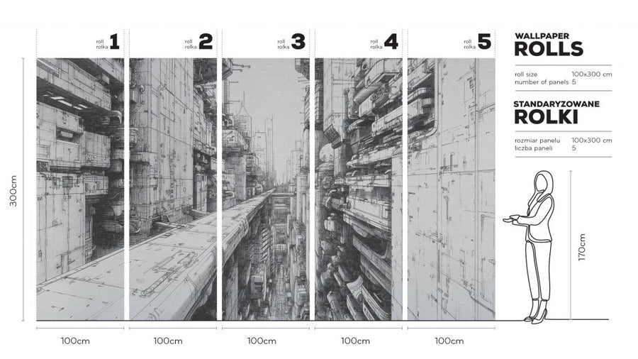 Cyber City – Tapeta w rolkach