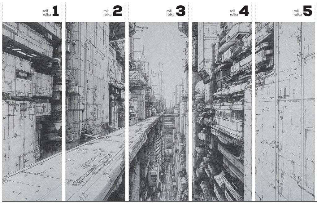 Cyber City – Tapeta w rolkach