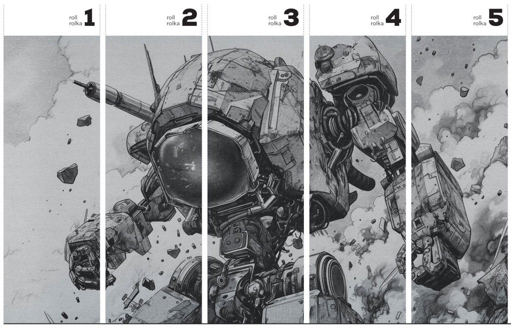 Mecha – Tapeta w rolkach