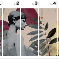 Onna Burgundy – Tapeta w rolkach