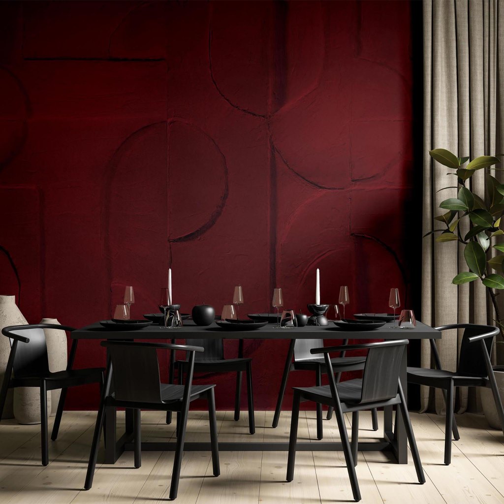 Bene Burgundy – Tapeta na wymiar