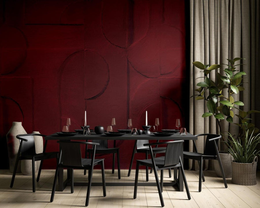 Bene Burgundy – Tapeta na wymiar