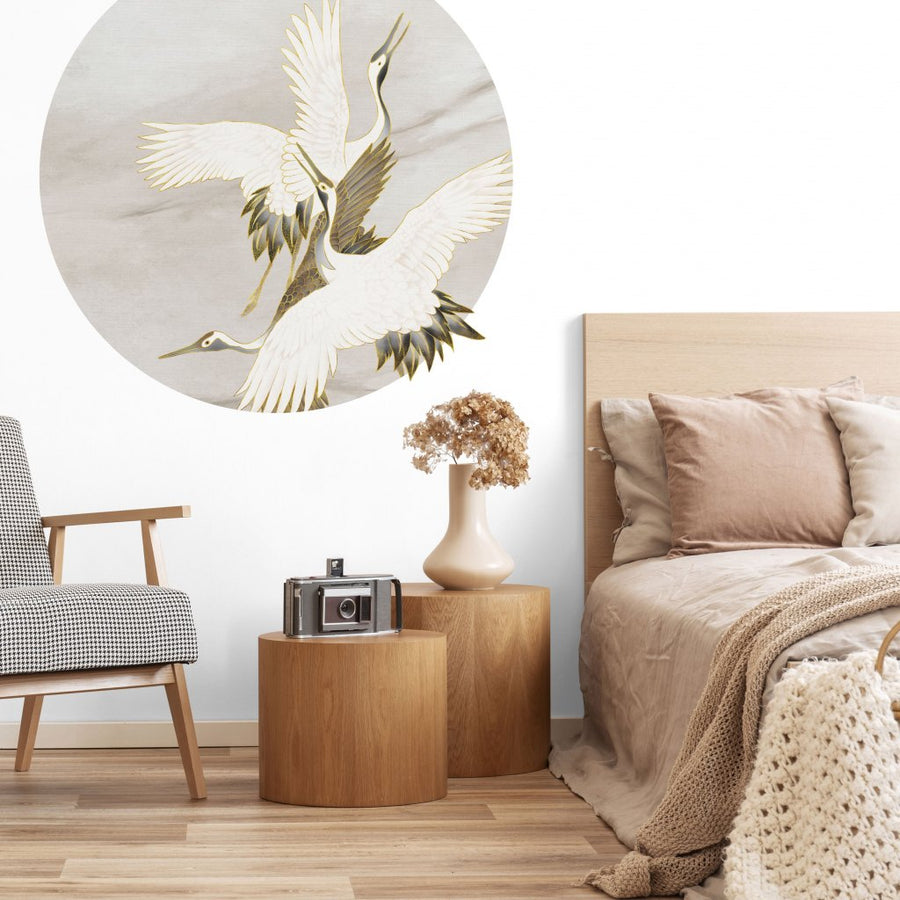 Ivory Tsuru – Tapeta Koło Standard