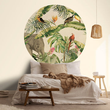 Jungle I – Tapeta Koło Standard