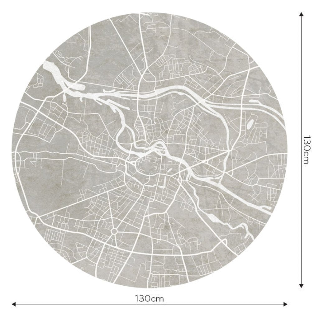Breslau Grey – Tapeta Koło Standard