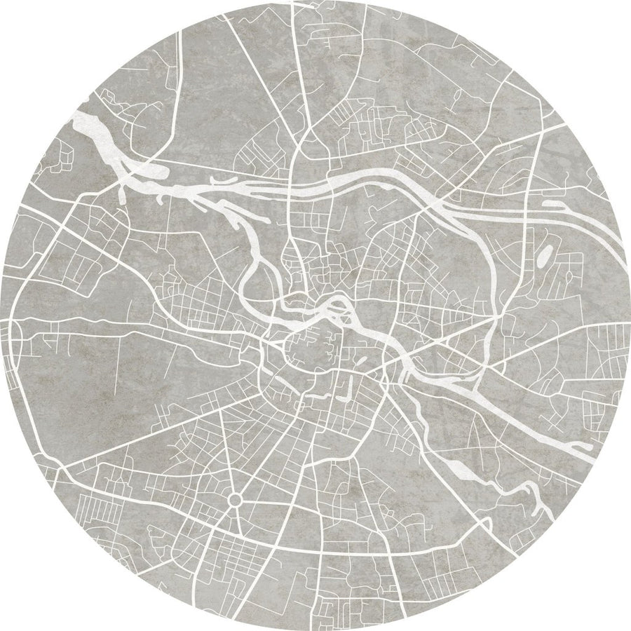 Breslau Grey – Tapeta Koło Standard