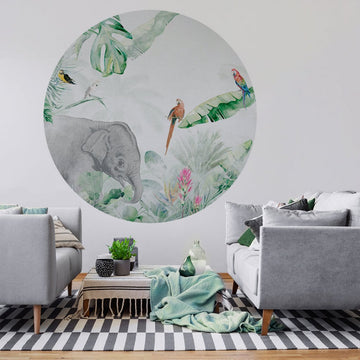 Jungle Vivid I – Tapeta Koło Standard