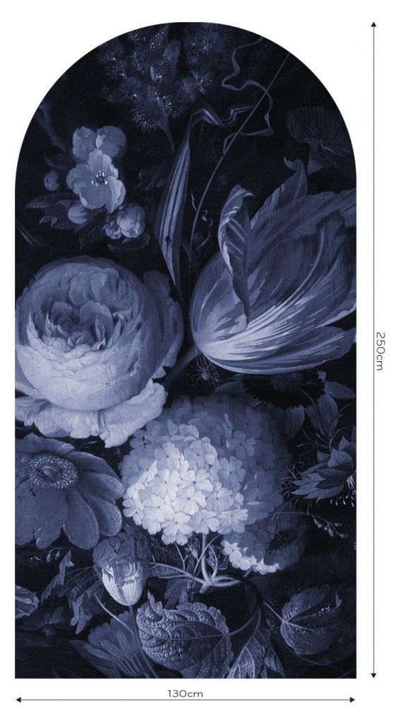 Boudoir Navy – Tapeta Łuk Standard