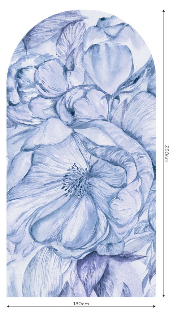 Brassica Blue – Tapeta Łuk Standard