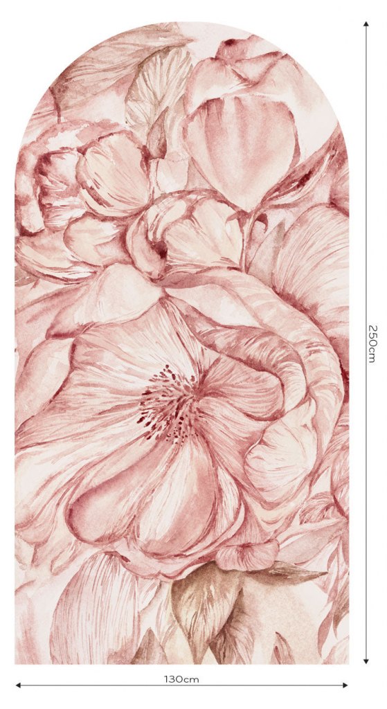 Brassica Pink – Tapeta Łuk Standard