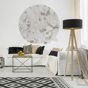 Kotone Beige – Tapeta Koło Standard