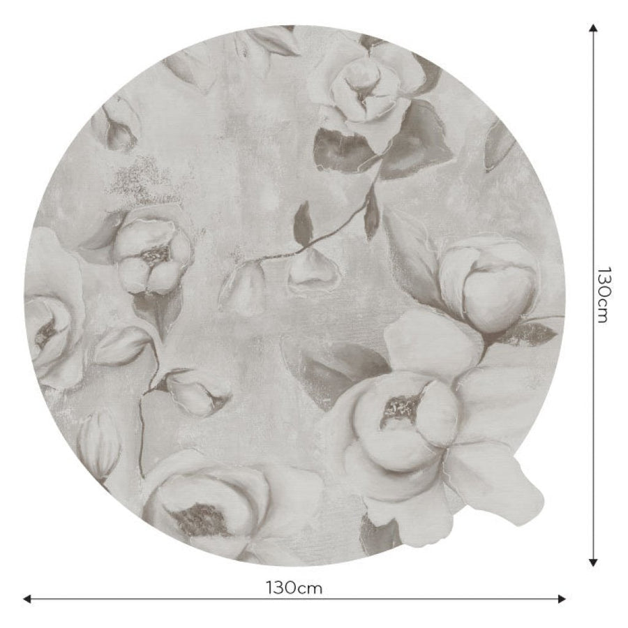 Kotone Beige – Tapeta Koło Standard