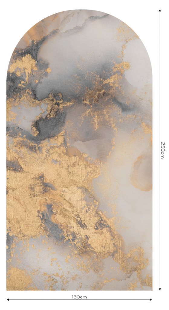 Dolce Vita Grey&Gold – Tapeta Łuk Standard