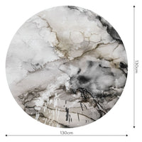 Lago Beige and Grey – Tapeta Koło Standard