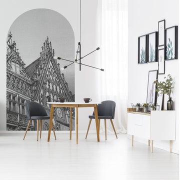 Town Hall B&W – Tapeta Łuk Standard