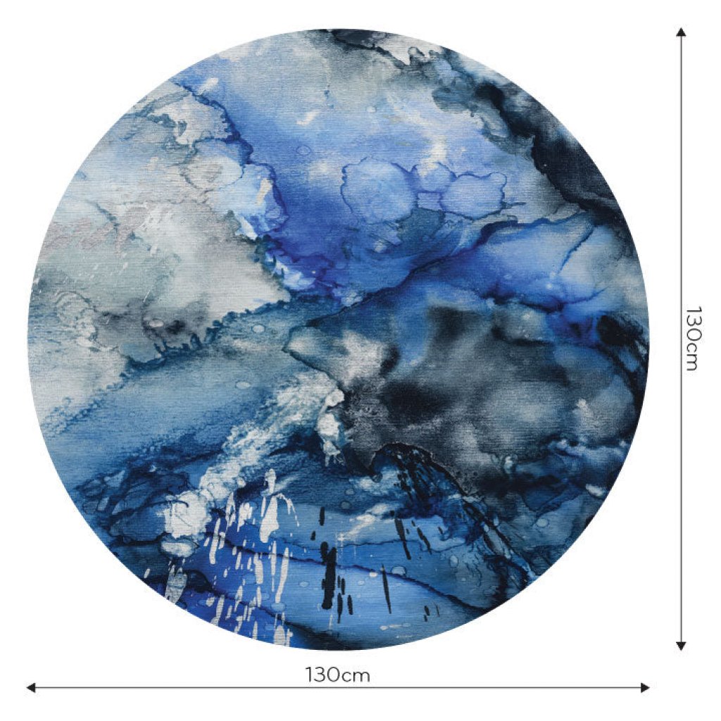 Lago Blue – Tapeta Koło Standard