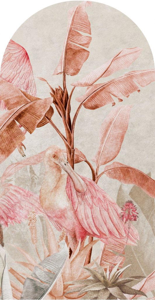 Rainforest Ajaja Rosso – Tapeta Łuk Standard