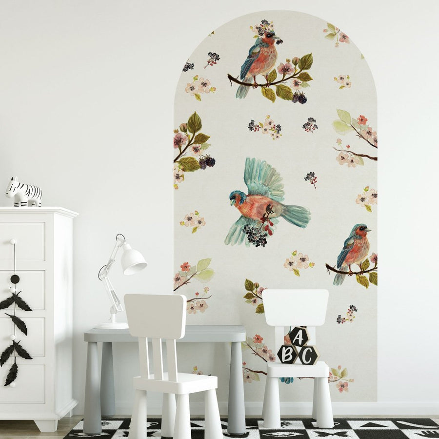 Uccello Cantante Cream – Tapeta Łuk Standard