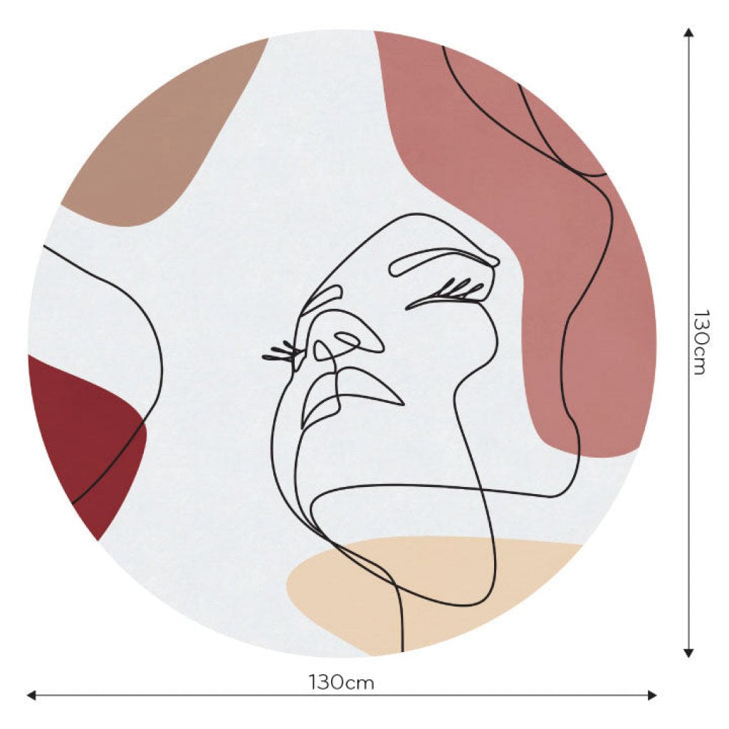 Layla Maroon – Tapeta Koło Standard