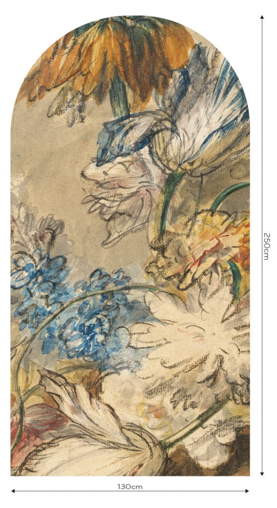 Honey Classic Flower – Tapeta Łuk Standard