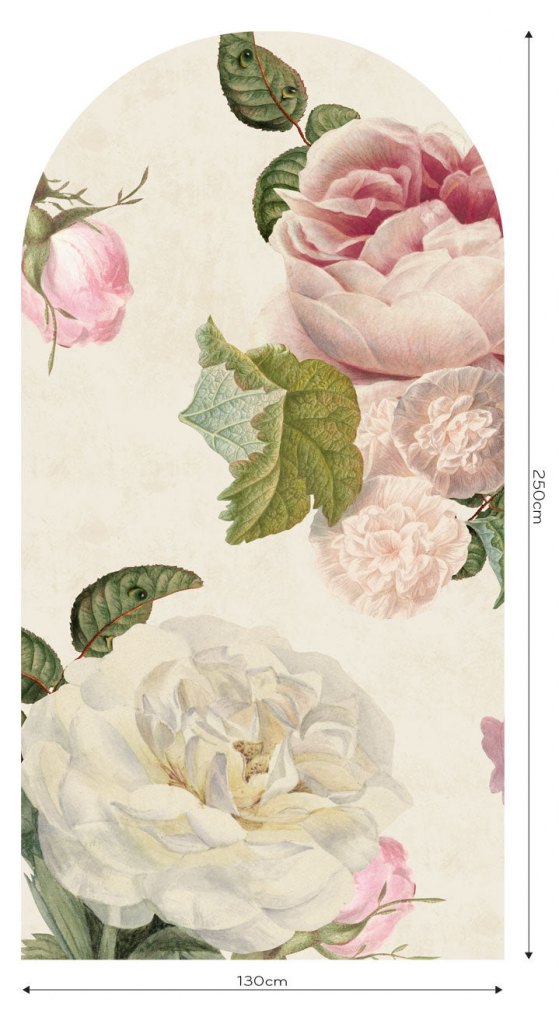 Roses Cream – Tapeta Łuk Standard