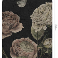 Roses Dark Black – Tapeta Łuk Standard