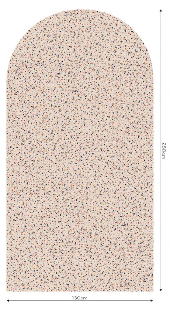 Terrazzo Pink – Tapeta Łuk Standard