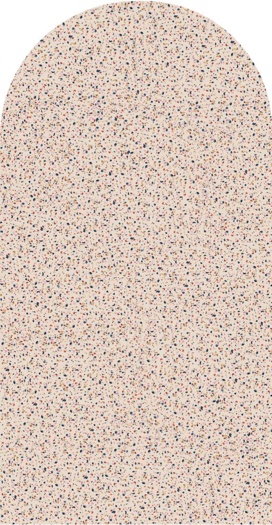 Terrazzo Pink – Tapeta Łuk Standard