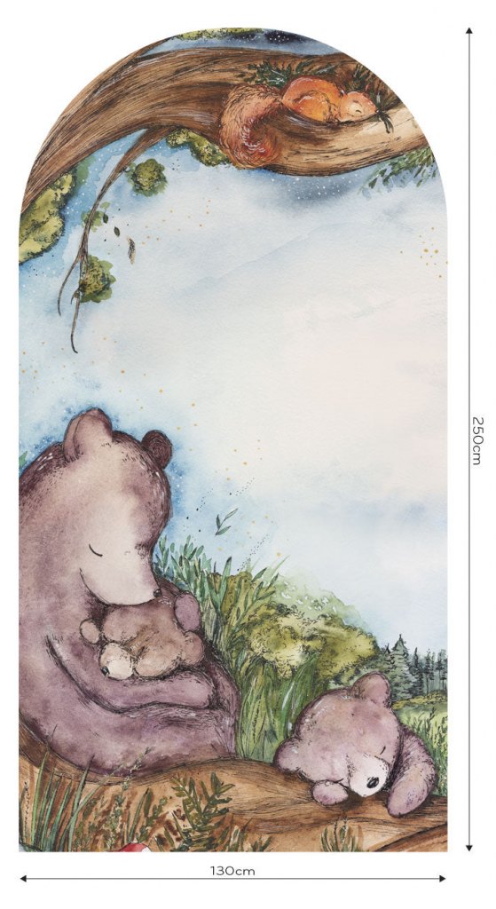 Bears Family – Tapeta Łuk Standard