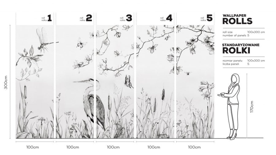 Heron  – Tapeta w rolkach