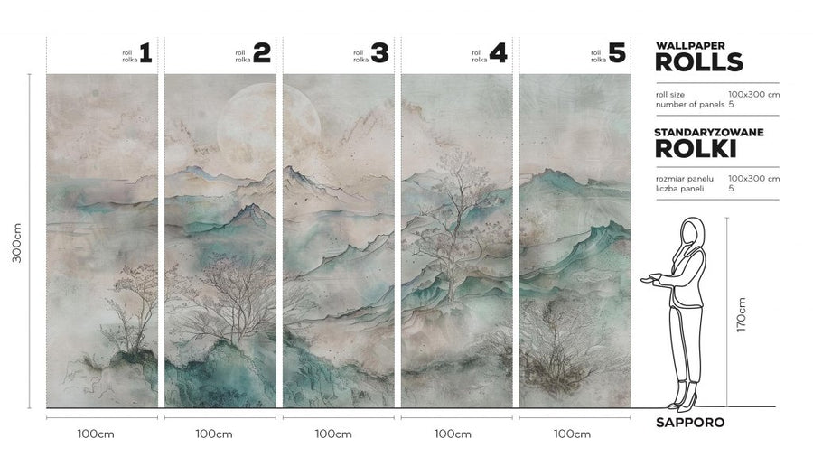 Sapporo – Tapeta w rolkach