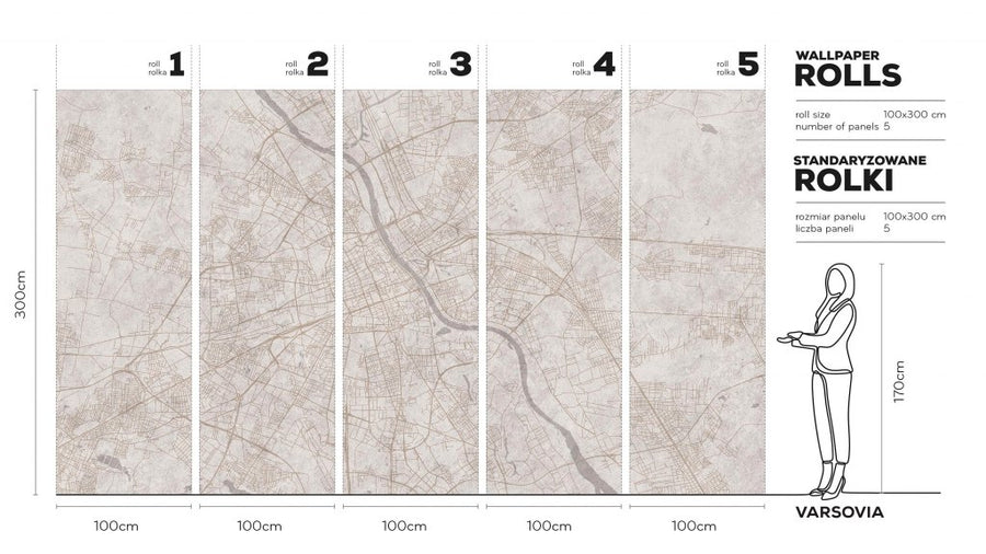 Varsovia – Tapeta w rolkach