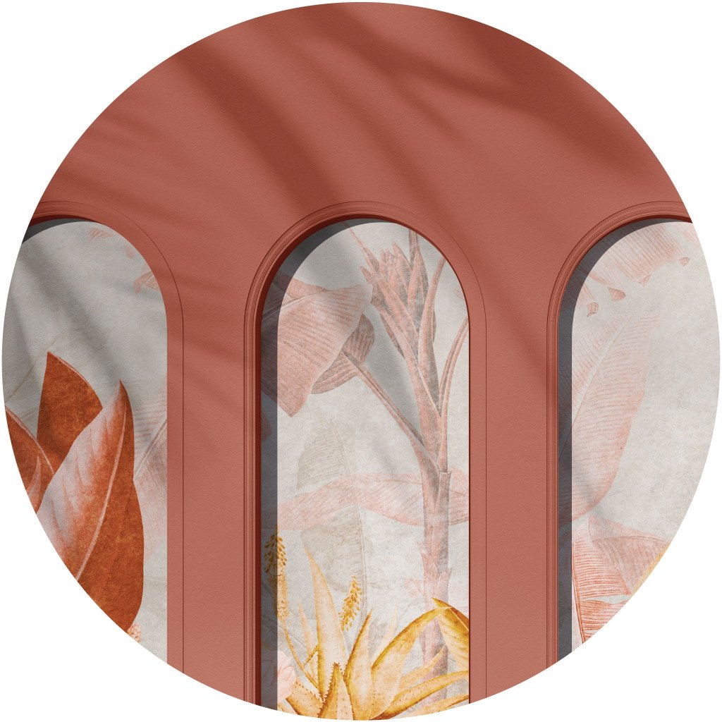 Libra Rainforest Rust – Tapeta Koło Standard