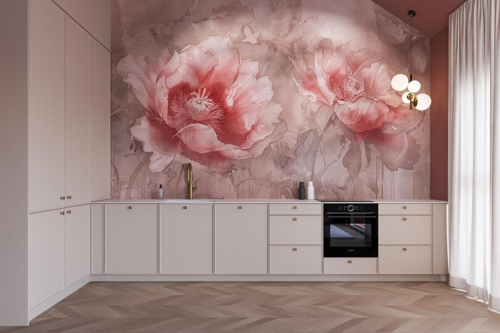 Papaveri Mocha – Tapeta na wymiar