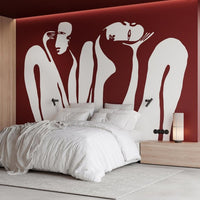 Couple Burgundy – Tapeta na wymiar