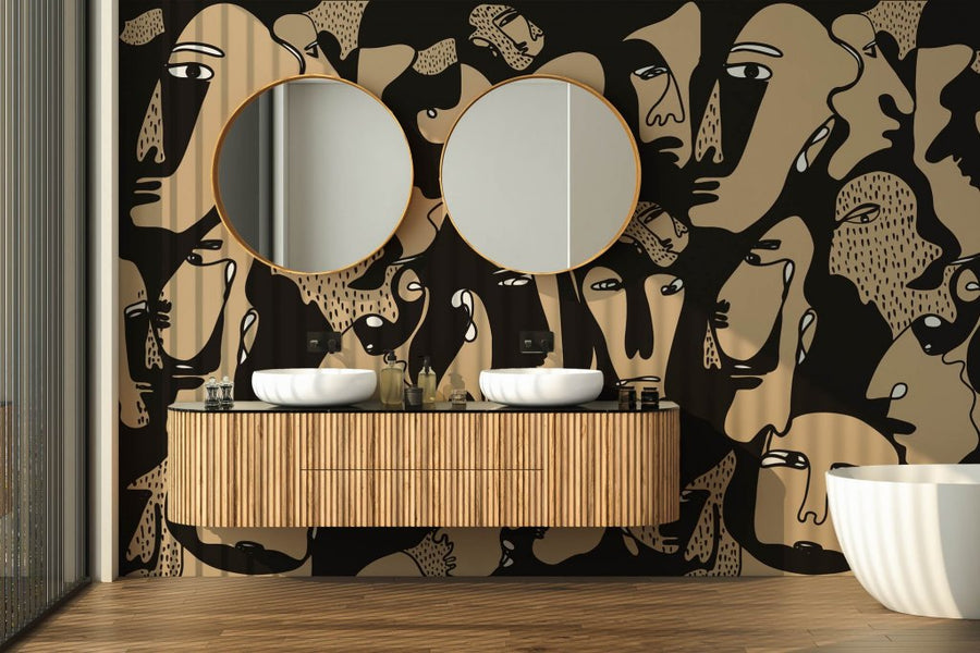 Faces – Tapeta na wymiar