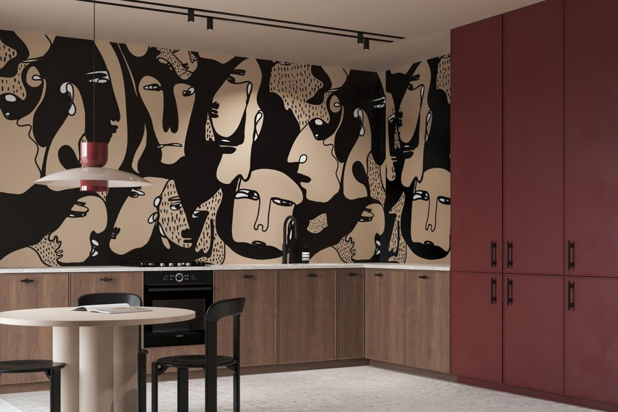 Faces – Tapeta na wymiar