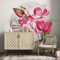 Magnolia – Tapeta Koło Standard