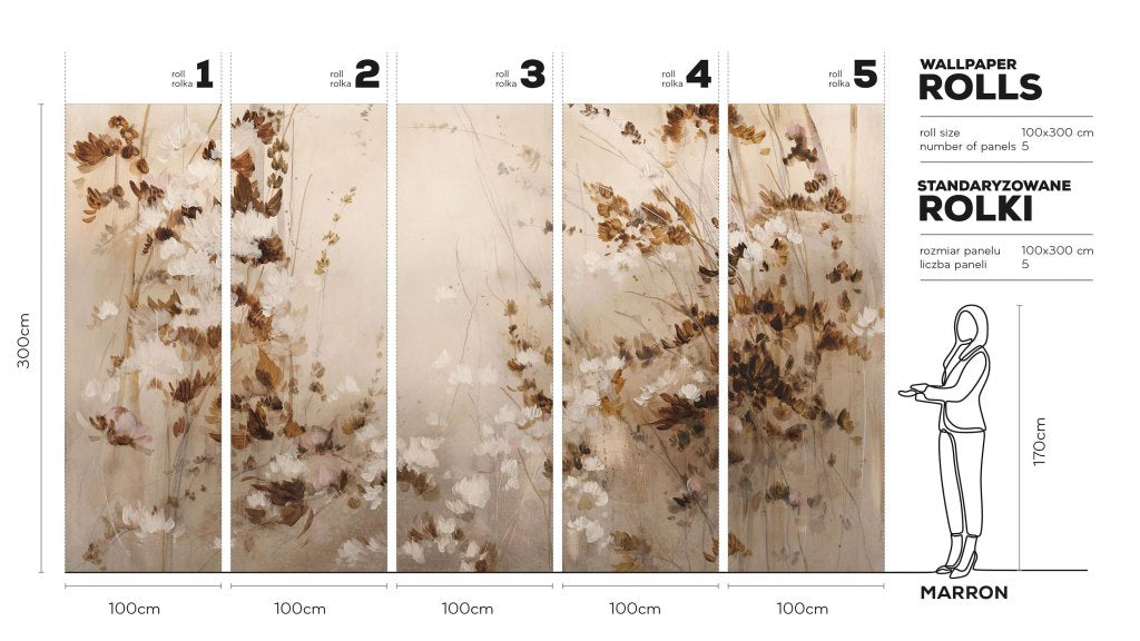 Marron – Tapeta w rolkach