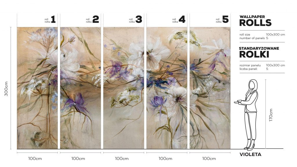Violeta – Tapeta w rolkach