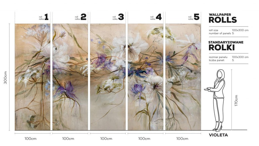 Violeta – Tapeta w rolkach