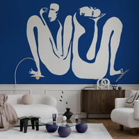 Couple Cobalt – Tapeta w rolkach