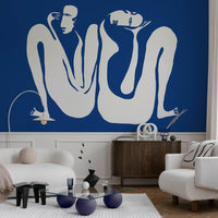 Couple Cobalt – Tapeta w rolkach