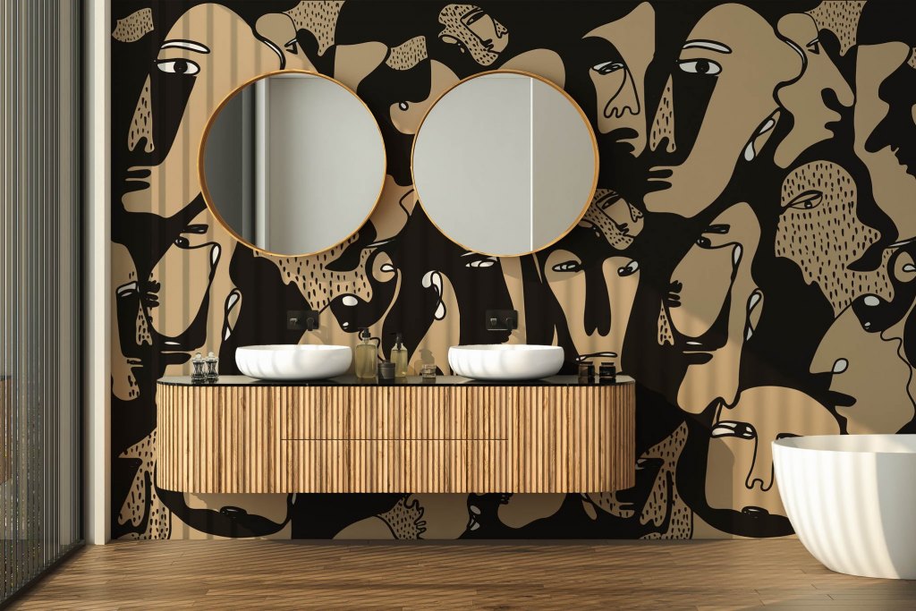 Faces – Tapeta w rolkach