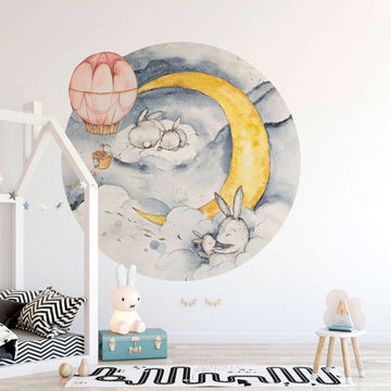 Moonie Blue – Tapeta Koło Standard