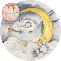 Moonie Blue – Tapeta Koło Standard