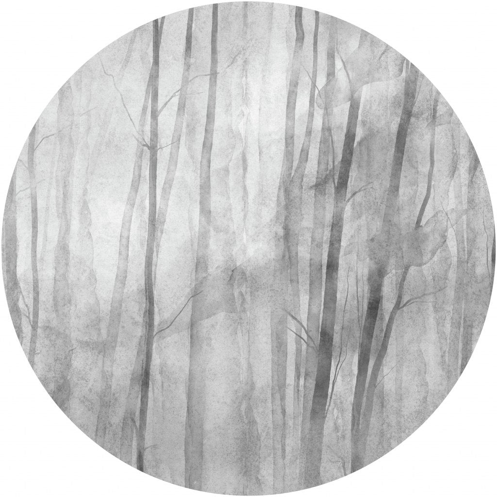 Mori Grey – Tapeta Koło Standard