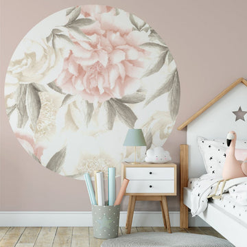 Peony Light Big – Tapeta Koło Standard