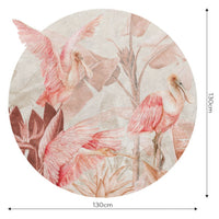 Rainforest Ajaja Rosso – Tapeta Koło Standard