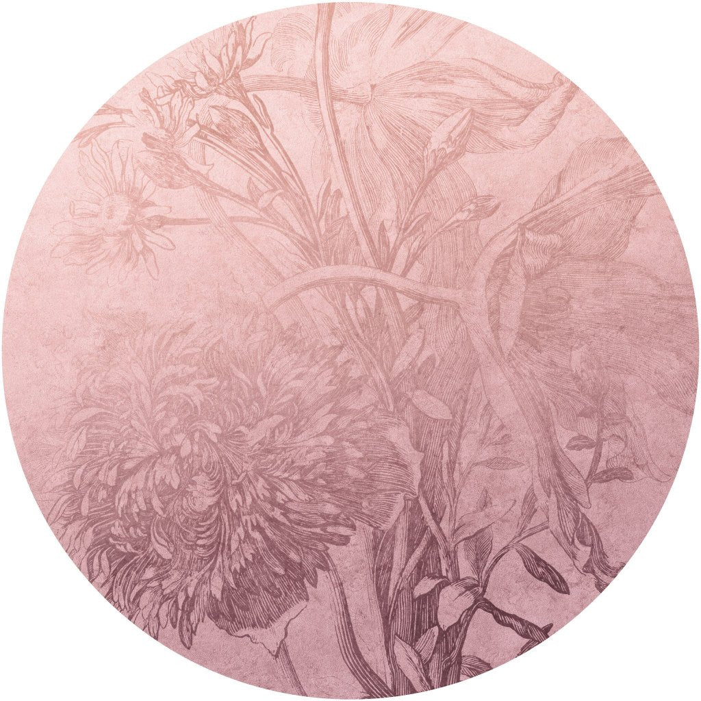 Blossom Ombre Flower – Tapeta Koło Standard